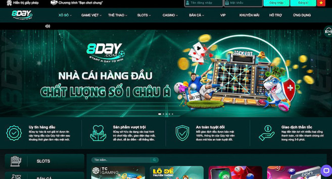 Casino online 8day sở hữu lượng thành viên cực khủng